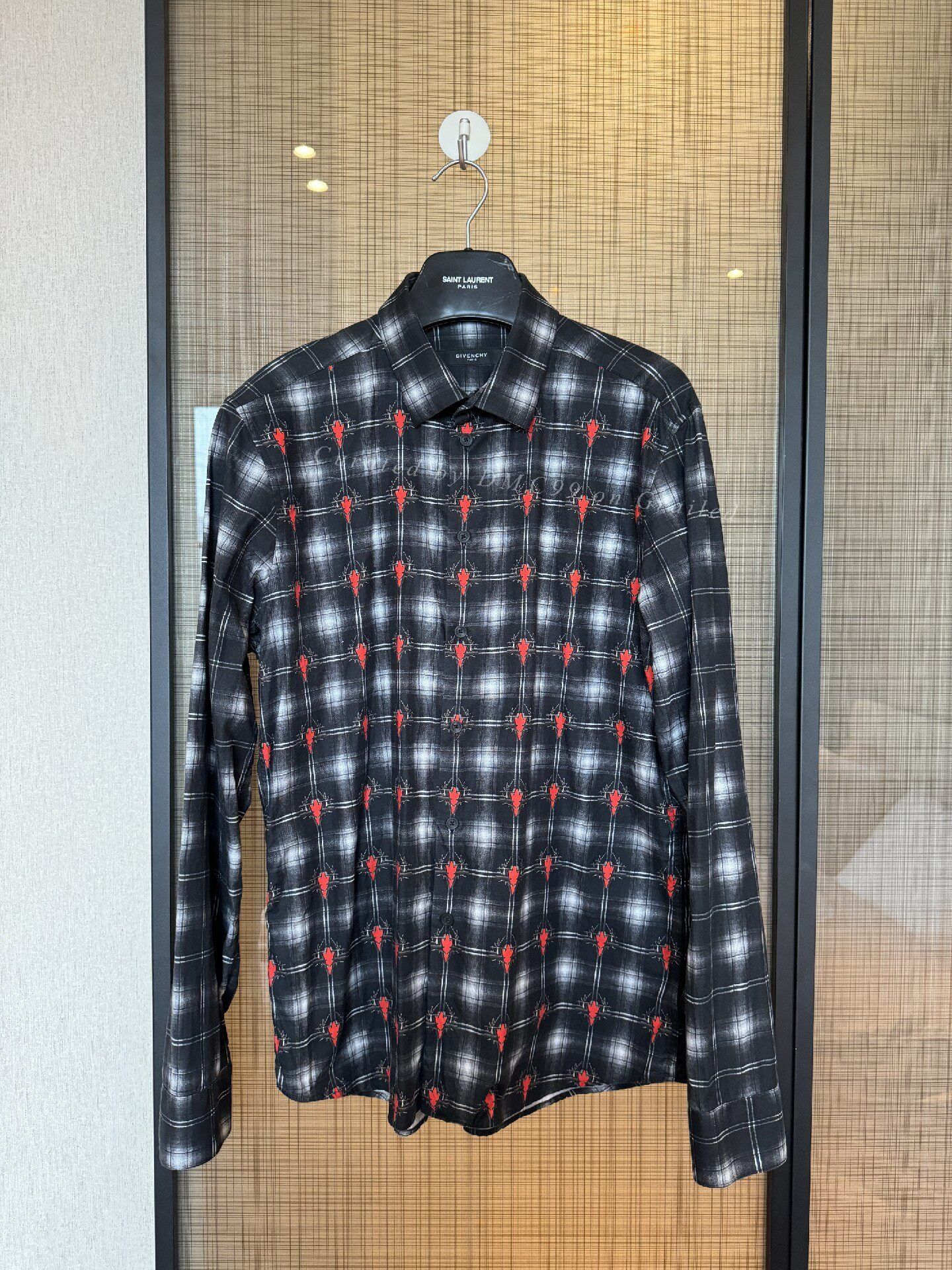 Givenchy Givenchy Men's Plaid Print Shirt Size US XS / EU 42 / 0 - 1 Thumbnail