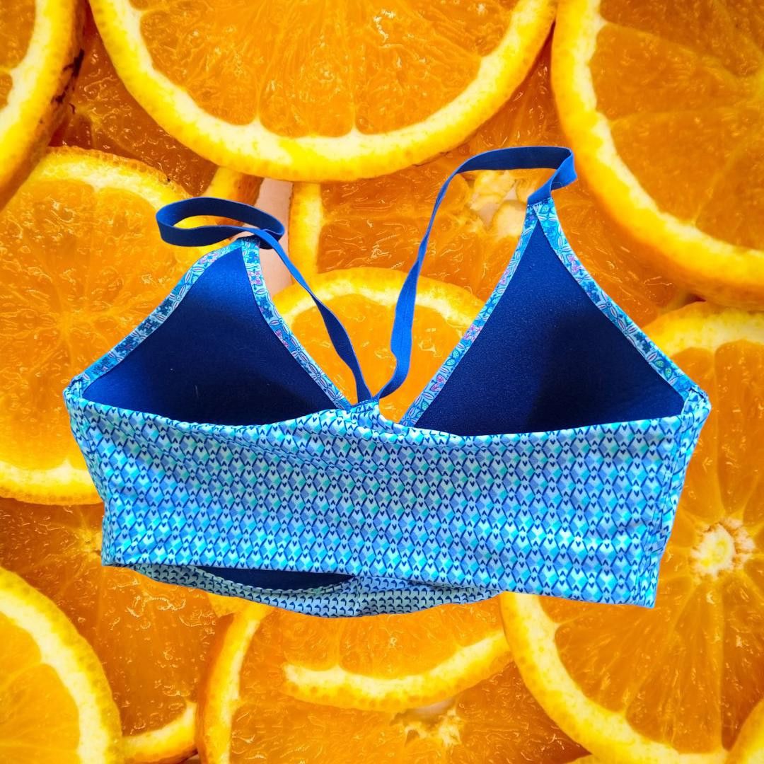 Victoria's Secret Victoria's Secret Blue and White Shaped Lightly Lined 34DD Size ONE SIZE - 3 Thumbnail