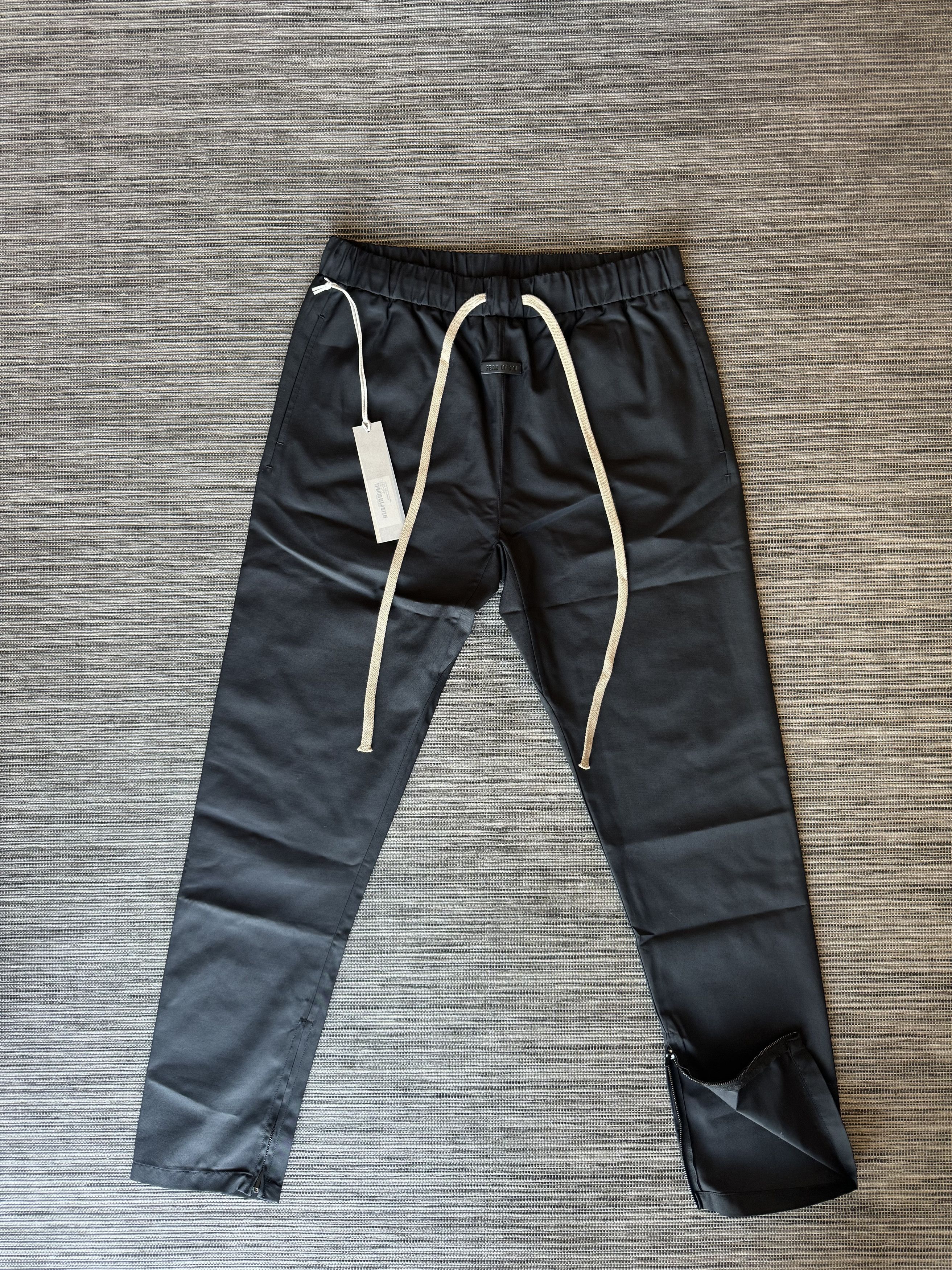 Image of Fear Of God Eternal Wool Nylon Slim Pant in Black, Men's (Size 30)