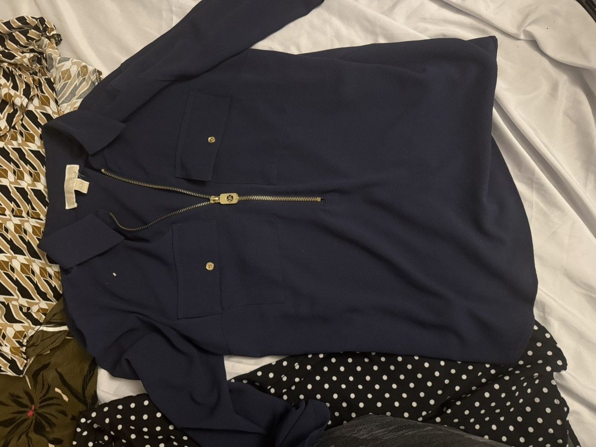 Michael Kors Navy blue MK shirt Size M / US 6-8 / IT 42-44 - 1 Preview