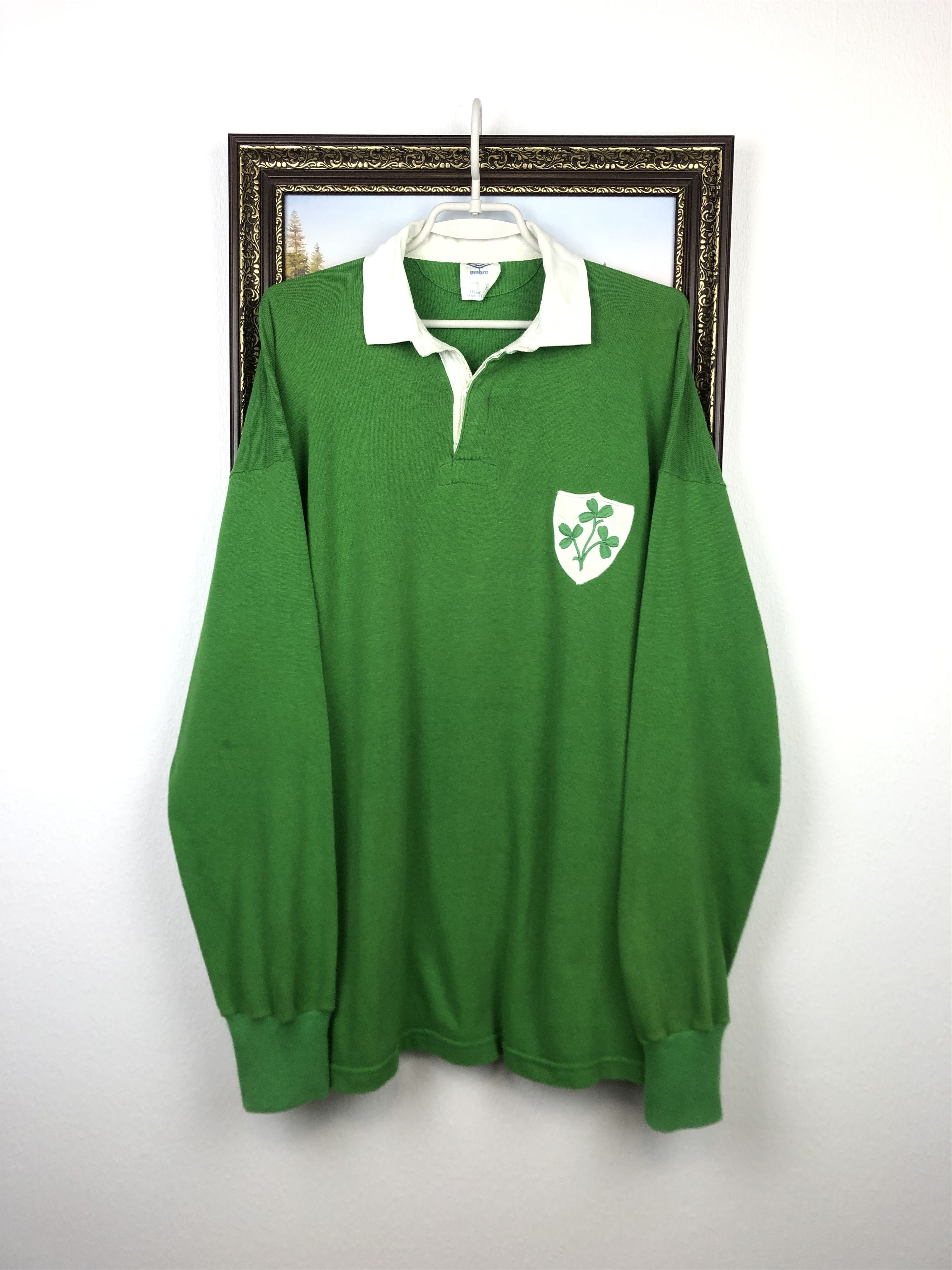 Umbro Vintage 90's 1992 Umbro Ireland Rugby Union Jersey Shirt Size US XL / EU 56 / 4 - 2 Thumbnail