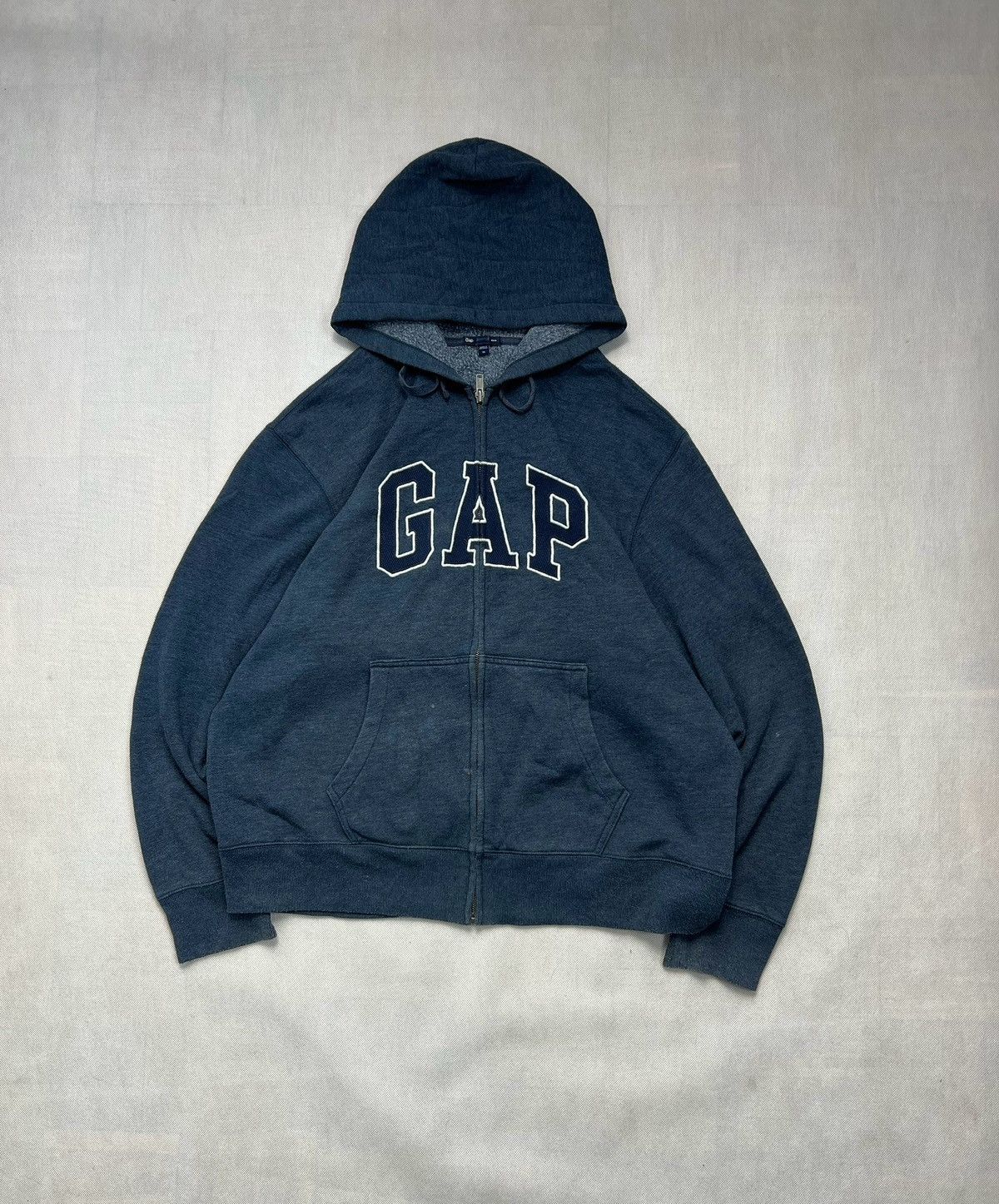 Gap Hoodie GAP big logo y2k zipped Size US XL / EU 56 / 4 - 1 Thumbnail
