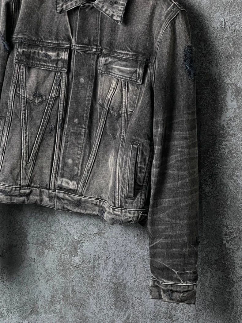 Amiri Amiri Washed and bleached pure cotton denim jacket Size US S / EU 44-46 / 1 - 6 Thumbnail