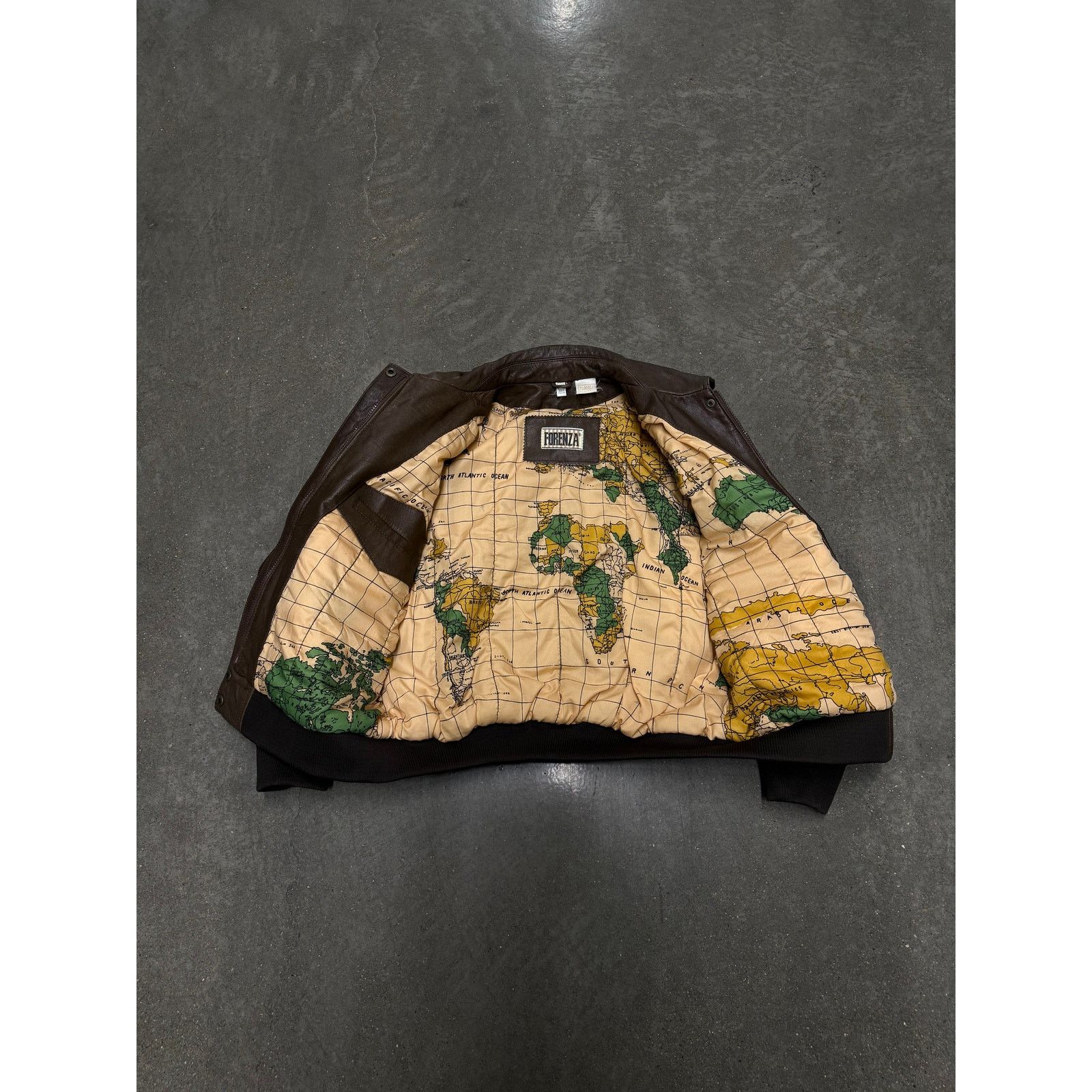 Vintage 90s Y2K Brown Leather Flight Jacket