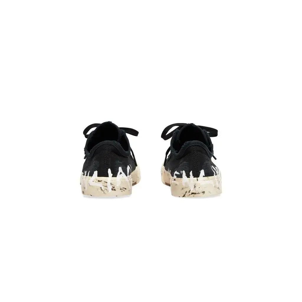 Balenciaga o1w1db10625 Paris Low Top Sneakers in Black/Sea Salt Size US 9 / IT 39 - 6 Thumbnail