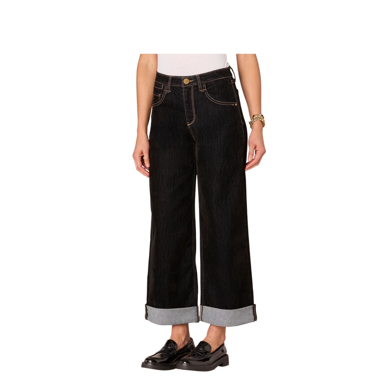 Other Democracy "Ab"solution High Rise Velvet Wide Leg Jeans NWT Size 32" / US 10 / IT 46 - 1 Thumbnail