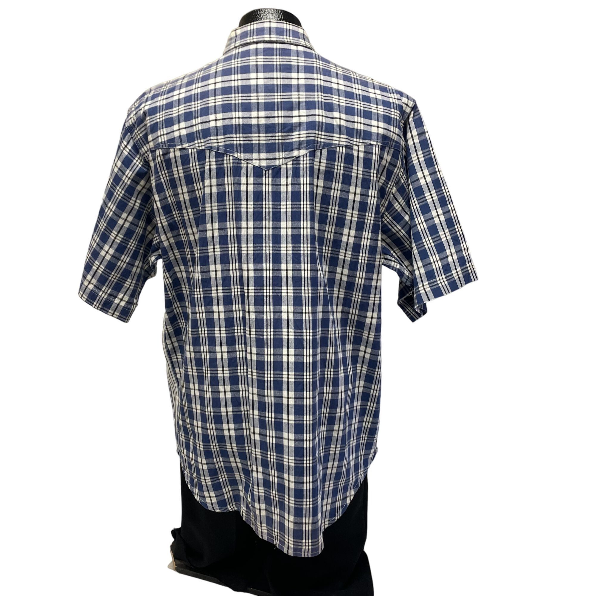 Wrangler NOS New Vtg Wrangler Blue Stripe ROEDO GARTH Shirt Size US L / EU 52-54 / 3 - 3 Thumbnail
