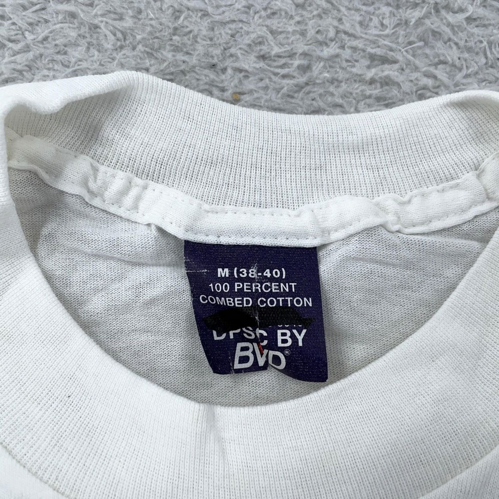 Vintage VINTAGE BVD Shirt Mens XS Crewneck Cotton White Short Sleeve Solid Tee Size US XS / EU 42 / 0 - 8 Thumbnail