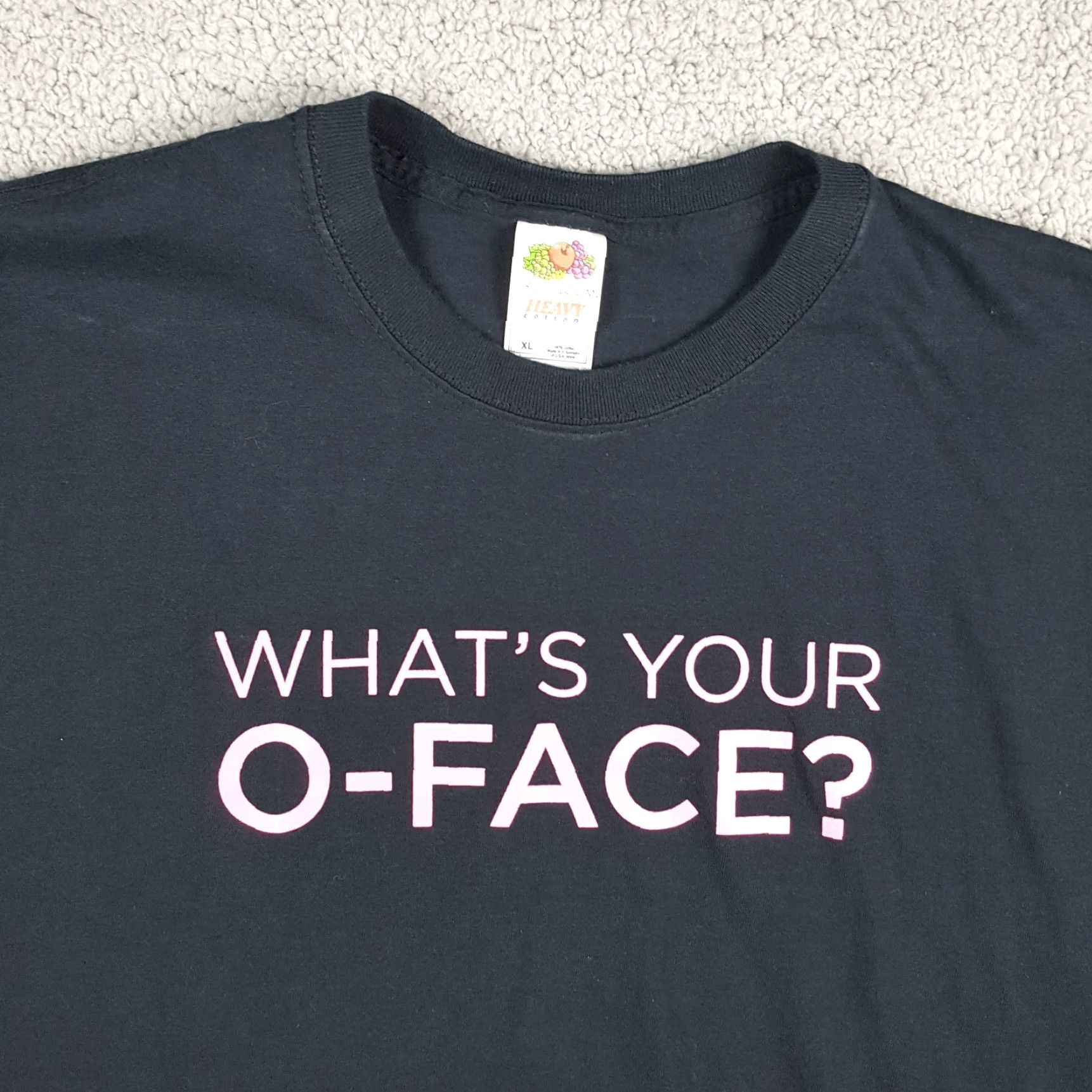 Fruit Of The Loom VINTAGE Three O Vodka T-Shirt Mens XL Black 90s Y2K Retro Fun Logo Embroidered Cotton Shirt Size US XL / EU 56 / 4 - 2 Thumbnail