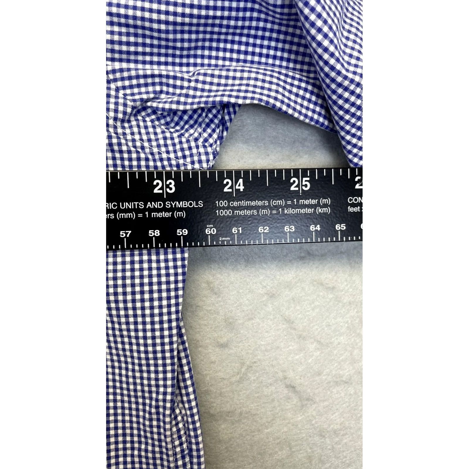 Tommy Hilfiger VINTAGE Tommy Hilfiger Shirt Mens Blue Gingham Cotton 90s Size US L / EU 52-54 / 3 - 5 Thumbnail