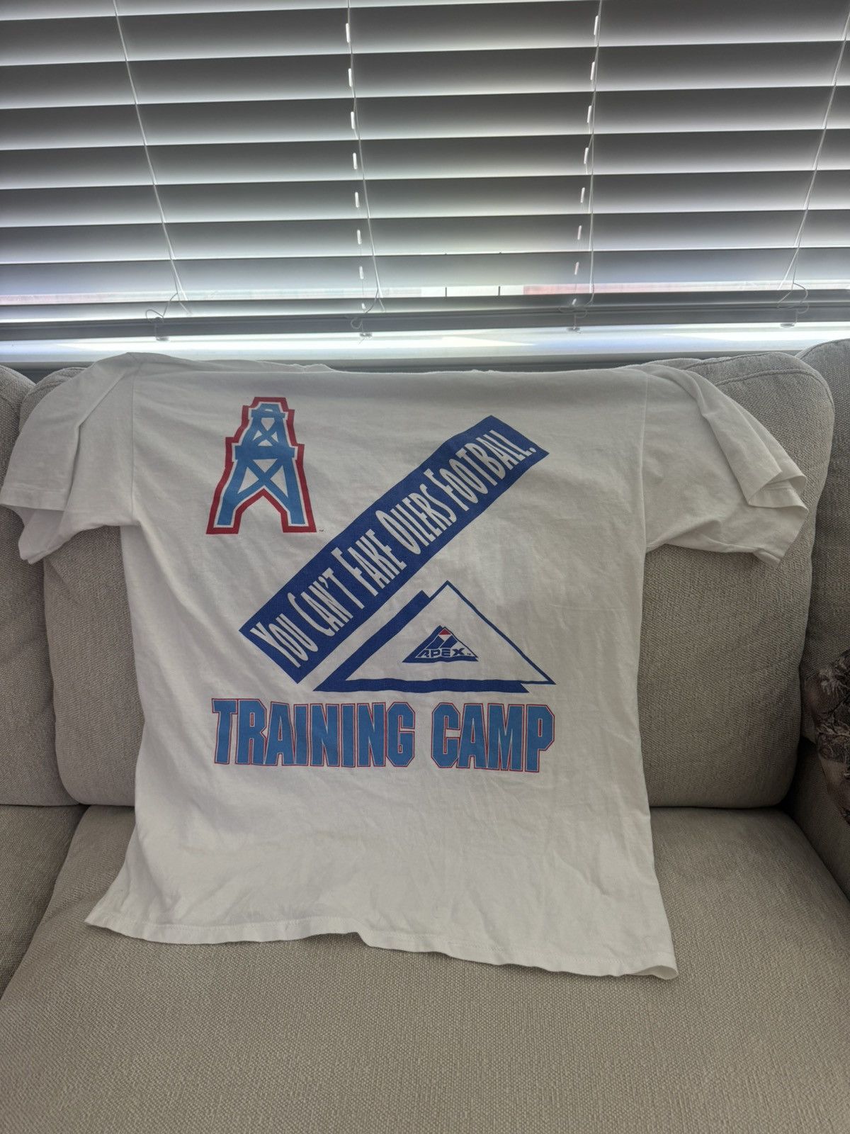 Vintage White vintage oilers t shirt Size US XL / EU 56 / 4 - 2 Thumbnail