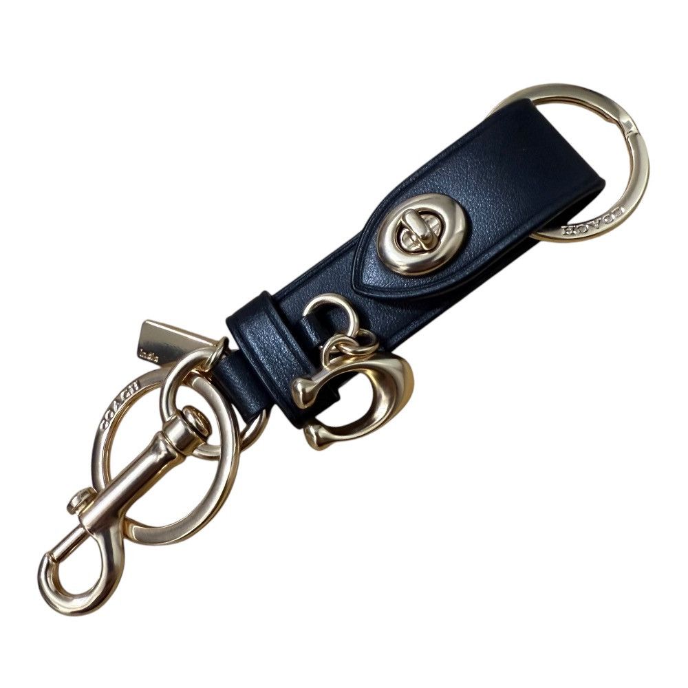 Coach Coach Coach Trigger Snap Leather Key Holder Leather Charm CR727 DUTY FREE for USA Size ONE SIZE - 1 Thumbnail