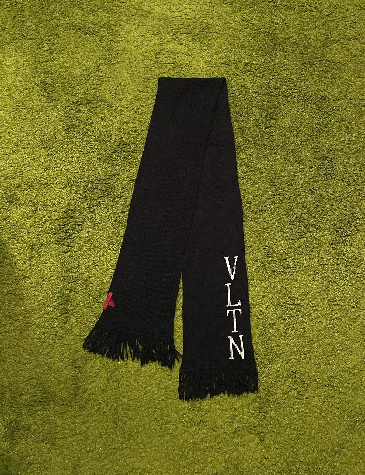 Designer × Valentino Valentino VLTN logo wool cashmere blend scarf Size ONE SIZE - 1 Thumbnail