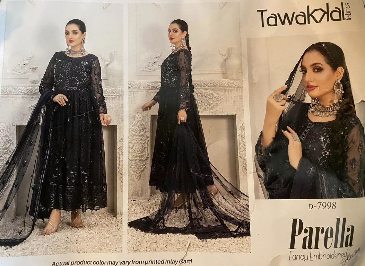 Other Pakistani Tawakkal NWT Anarkali Gown 4pc Dress Size L / US 10 / IT 46 - 2 Thumbnail