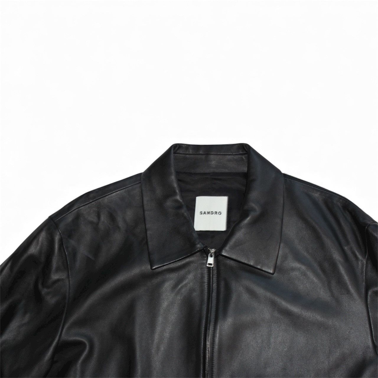 Sandro Sandro Paris Black Leather Jacket – Size M – Like New Size US M / EU 48-50 / 2 - 2 Thumbnail