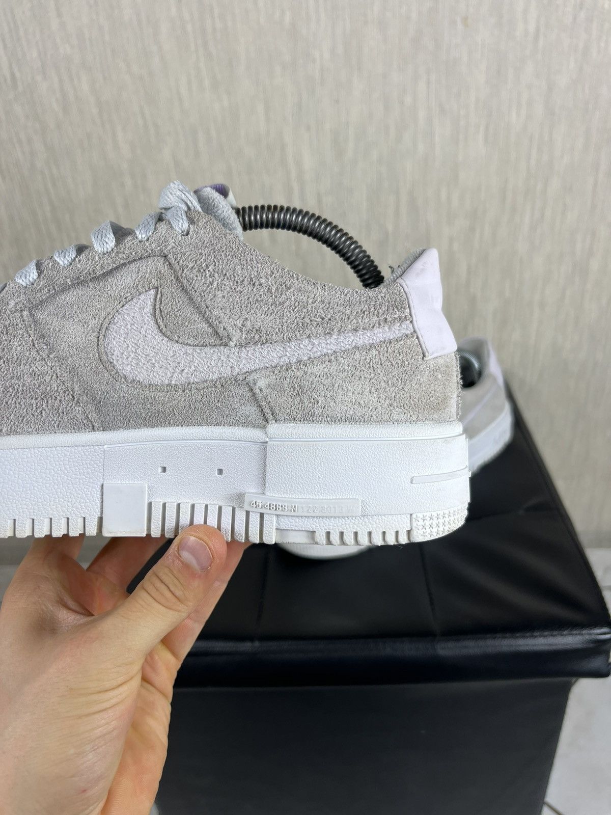 Nike Nike Air Force 1 one pixel suede velvet sneakers shoes lilac Size US 8.5 / EU 41-42 - 11 Thumbnail