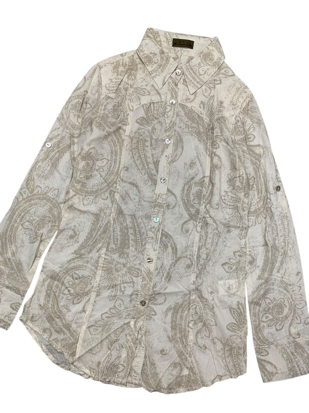 GOA Japanese GOA Y2k slim fit full print linen shirt Size US M / EU 48-50 / 2 - 2 Thumbnail