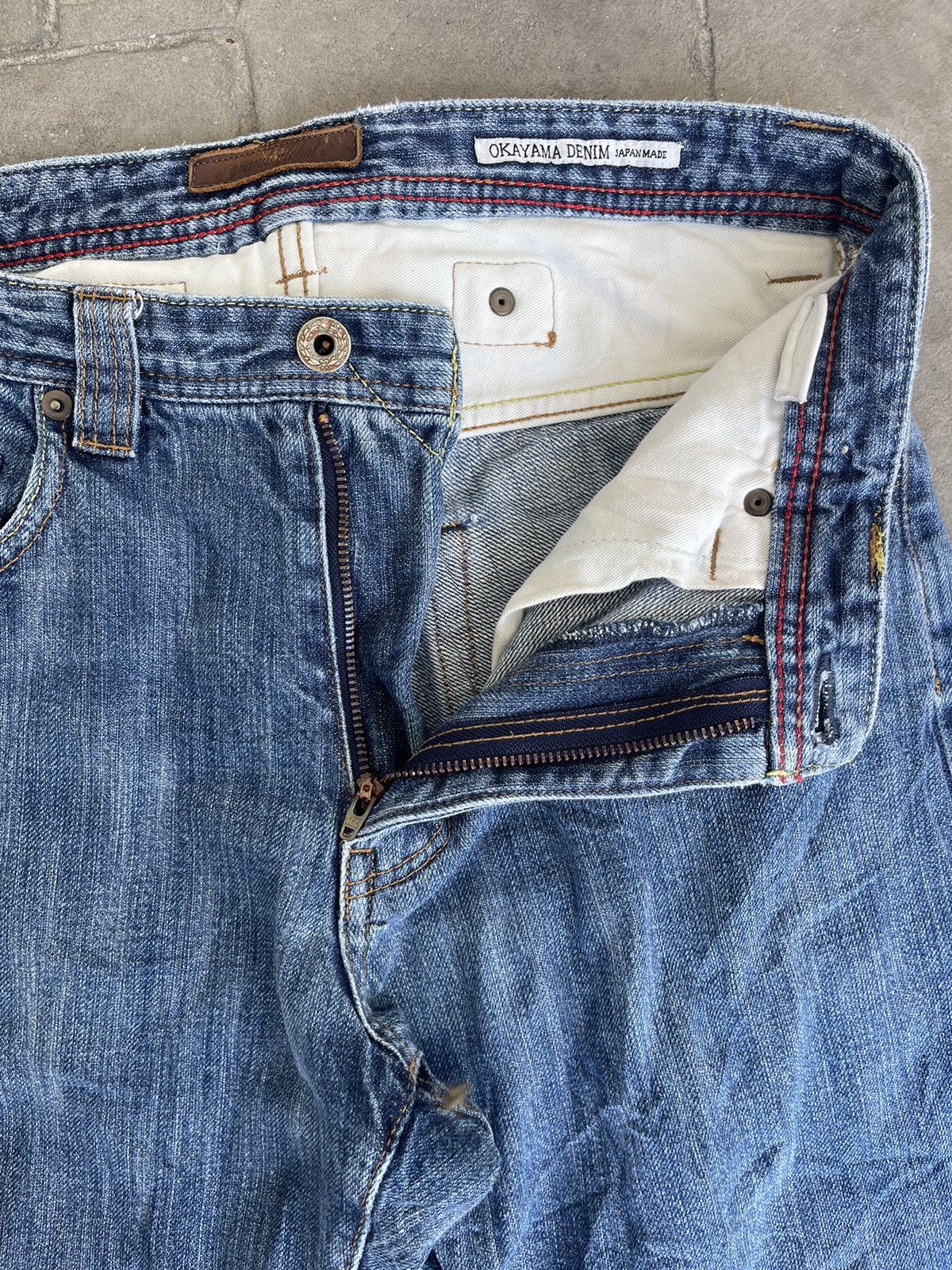 Japanese Brand JAPAN MADE Grand Global Okayama Denim Selvedge Buckle Back Size US 29 - 6 Thumbnail