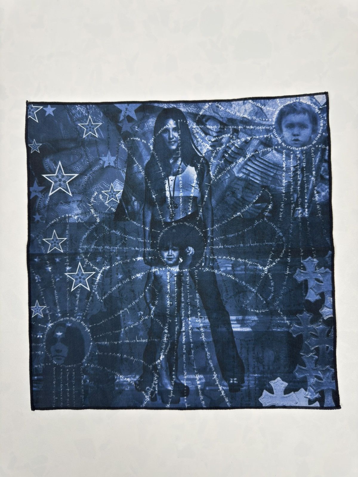 Chrome Hearts Chrome Hearts Blue Graphic Pocket Square Size ONE SIZE - 3 Thumbnail
