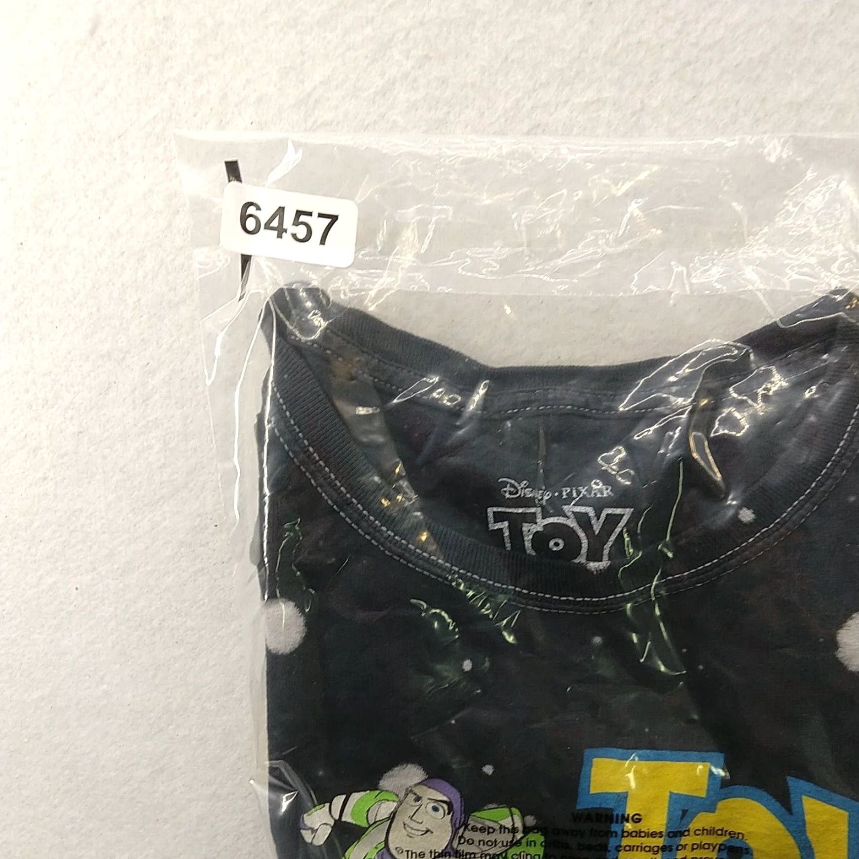 Disney Toy Story Mens Medium Black Bleach Tie Dye Short Sleeve Graphic Tee Size US M / EU 48-50 / 2 - 7 Thumbnail