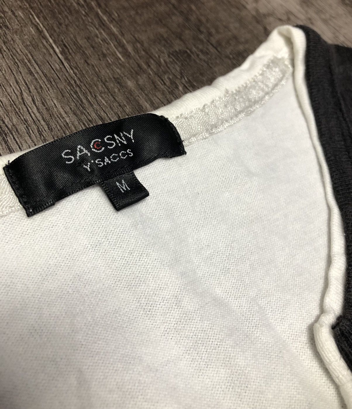 Designer × Vintage × Yohji Yamamoto Sacsny Y'saccs Y's Yohji Yamamoto Long Sleeve Tee Shirt Size US M / EU 48-50 / 2 - 15 Thumbnail