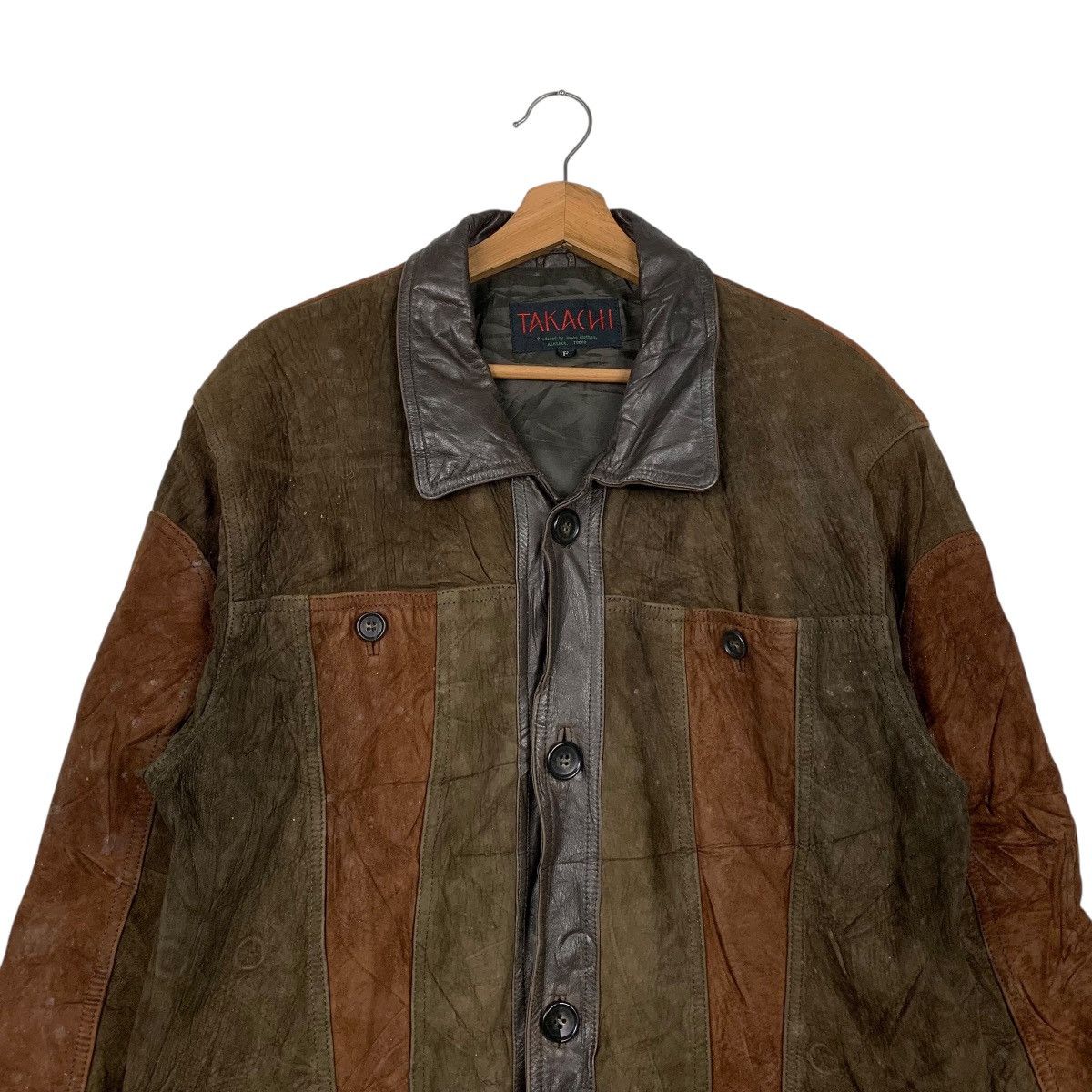 Japanese Brand Japanese Brand Takachi Suede Leather Jacket Size US M / EU 48-50 / 2 - 2 Thumbnail