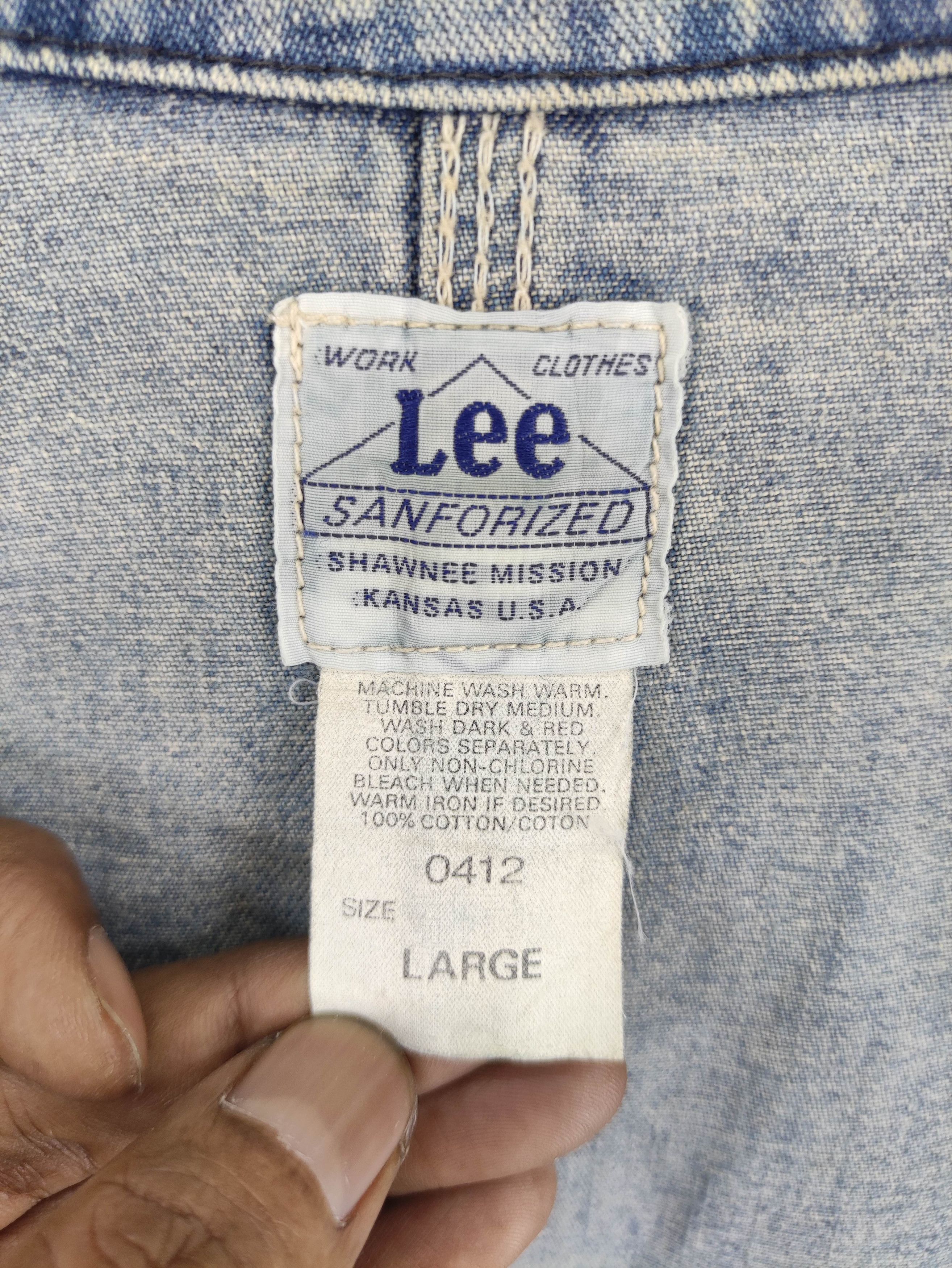 Lee Vintage Lee Denim Chore Jacket Work Wear Size US L / EU 52-54 / 3 - 5 Thumbnail