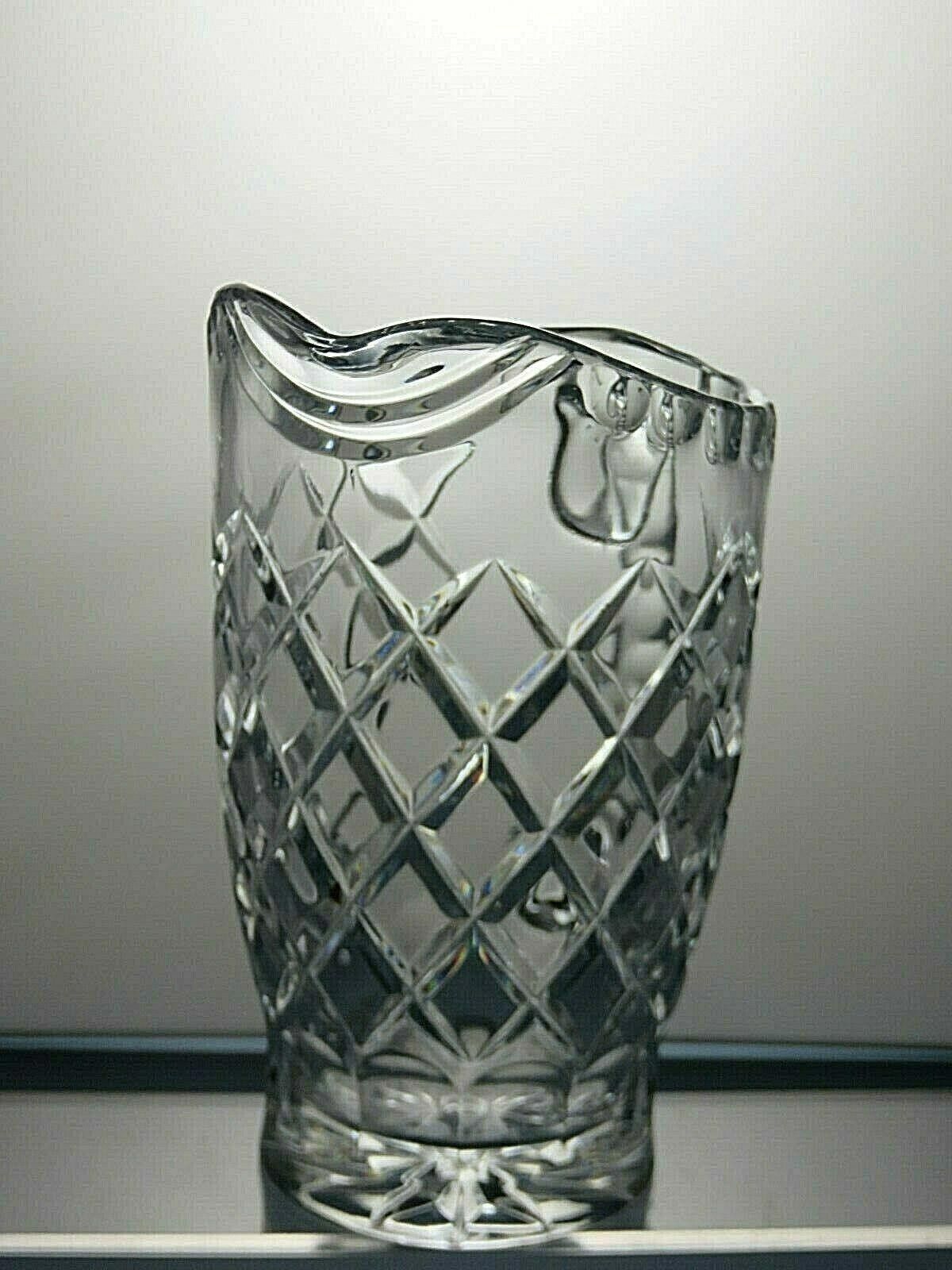 The Unbranded Brand Lead Crystal Cut Glass Water Jug 7 1/8" Size ONE SIZE - 4 Thumbnail