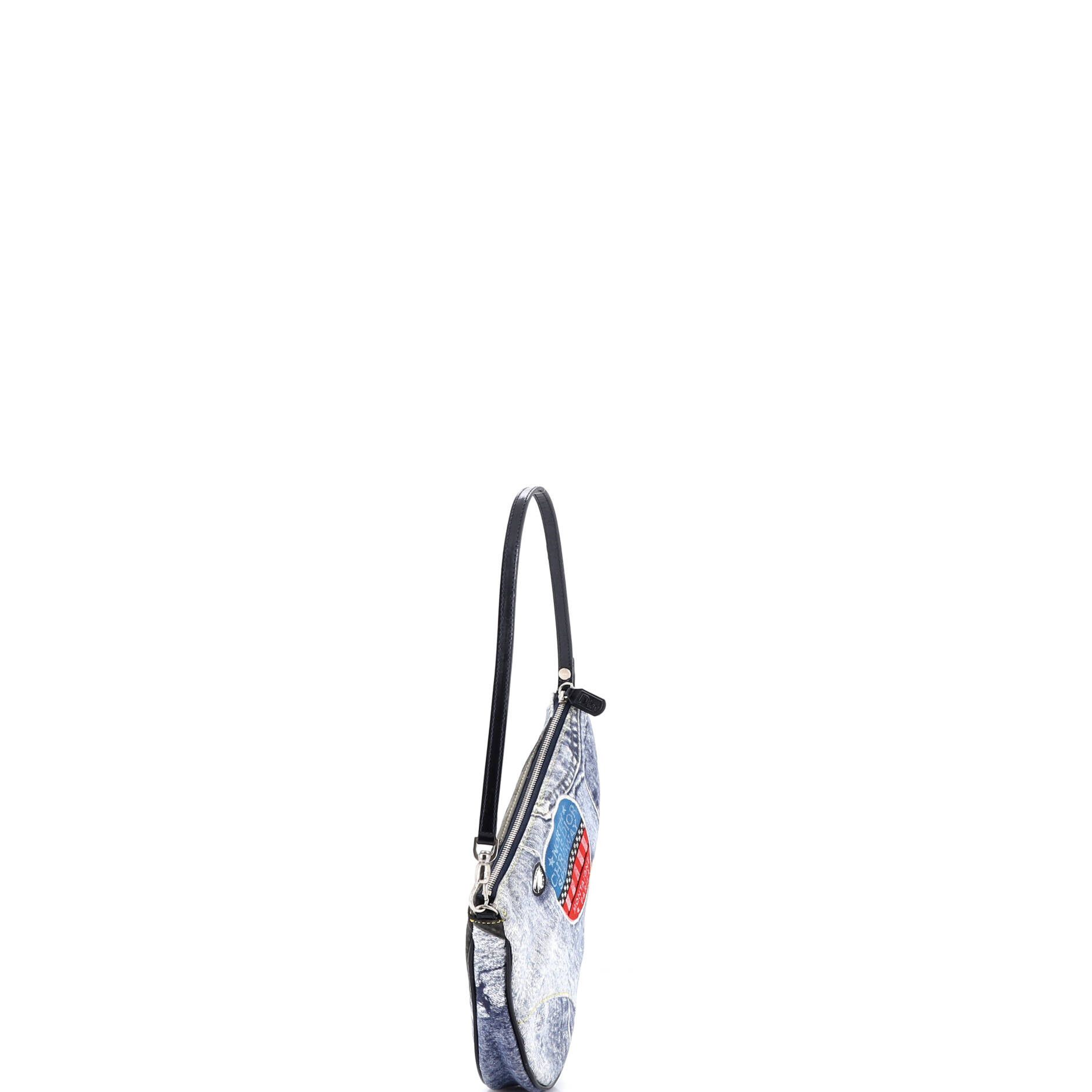 Dior Vintage Saddle Bag Printed Denim Mini Size ONE SIZE - 1 Thumbnail
