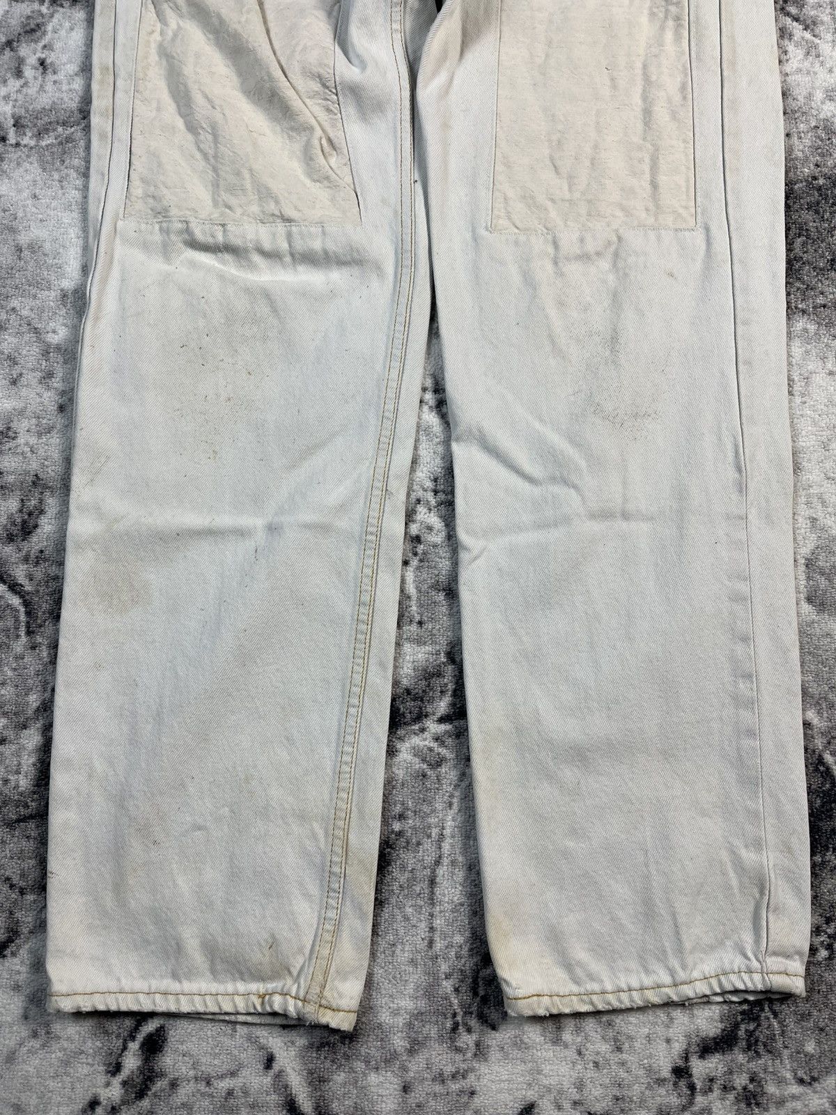 Other Kaserne Zurich Distressed White Jeans Size US 35 - 2 Thumbnail
