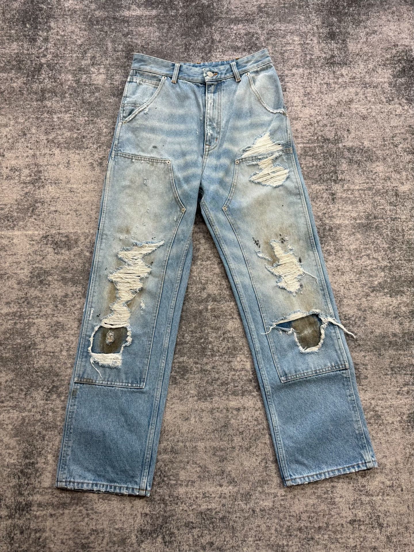 MM6 MM6 SS25 Distressed Jeans Size 25" / US 0 / IT 36 - 1 Thumbnail