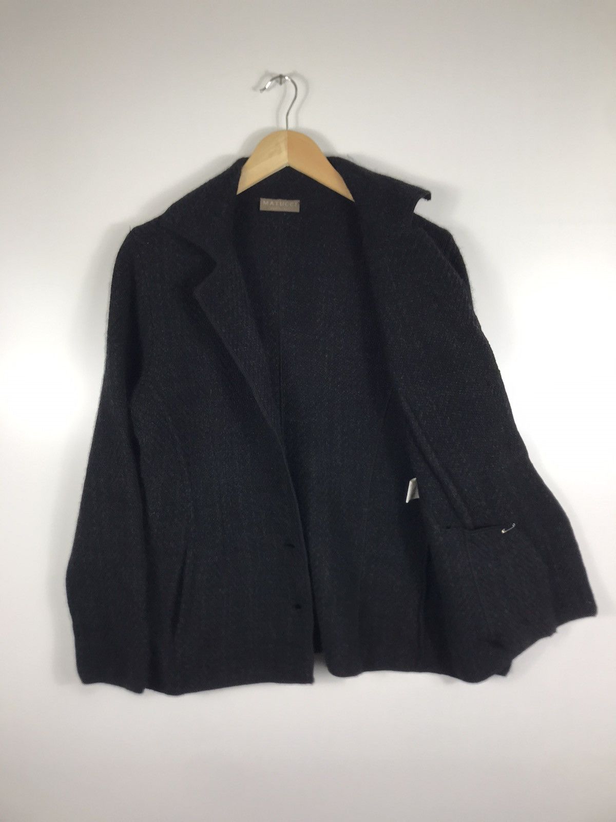 Designer × Vintage ⚡️Vintage Matucci Italy Wool Button Coat Jacket Size S / US 4 / IT 40 - 8 Thumbnail