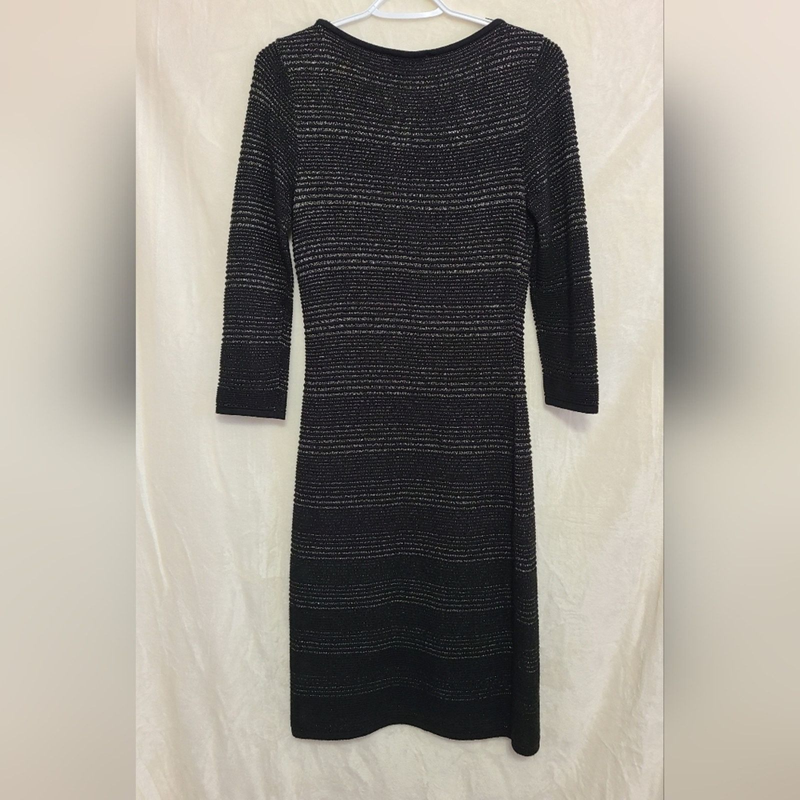 Calvin Klein Calvin Klein Metallic Black Dress Size S Size S / US 4 / IT 40 - 2 Thumbnail