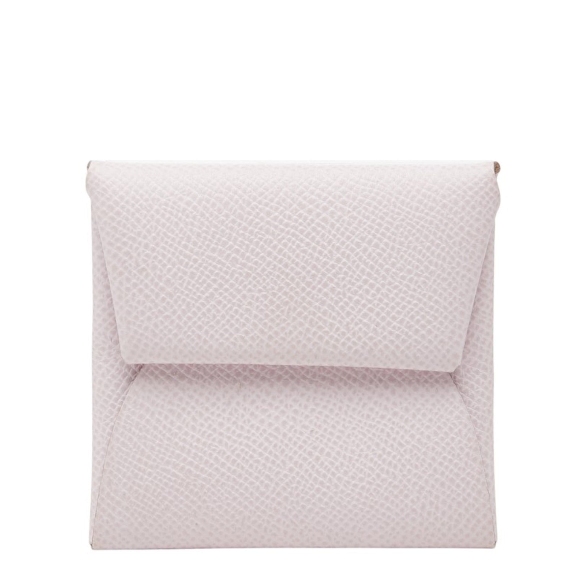 Hermes Hermes Bastia Wallet/Coin Purse, U Stamp, Mauve Pale Pink, Veau Epsom Leather, Women's Size ONE SIZE - 1 Thumbnail