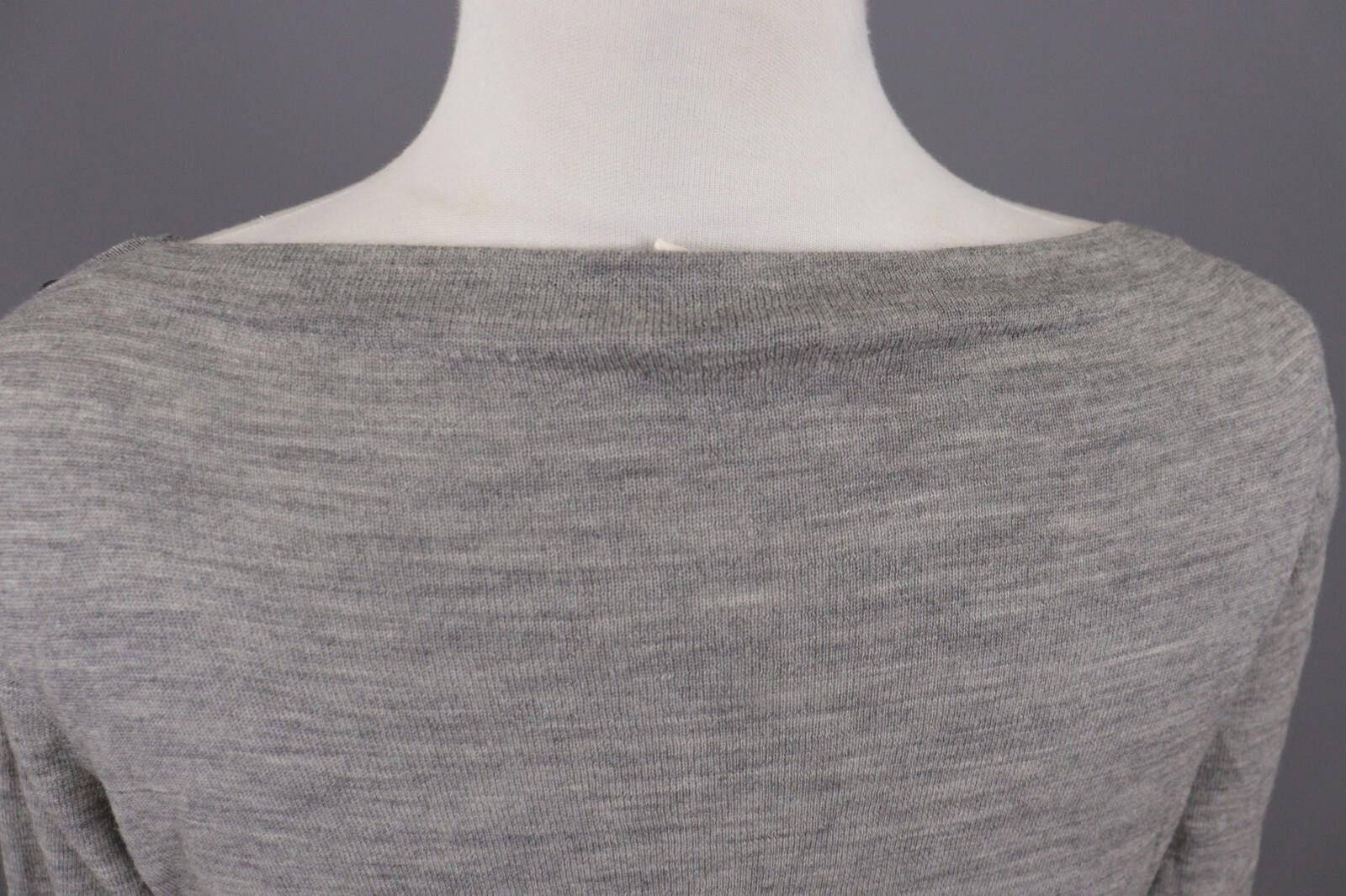 J.Crew J. Crew Gray Merino Wool Sweater Long Sleeve Top Size L Size L / US 10 / IT 46 - 12 Thumbnail