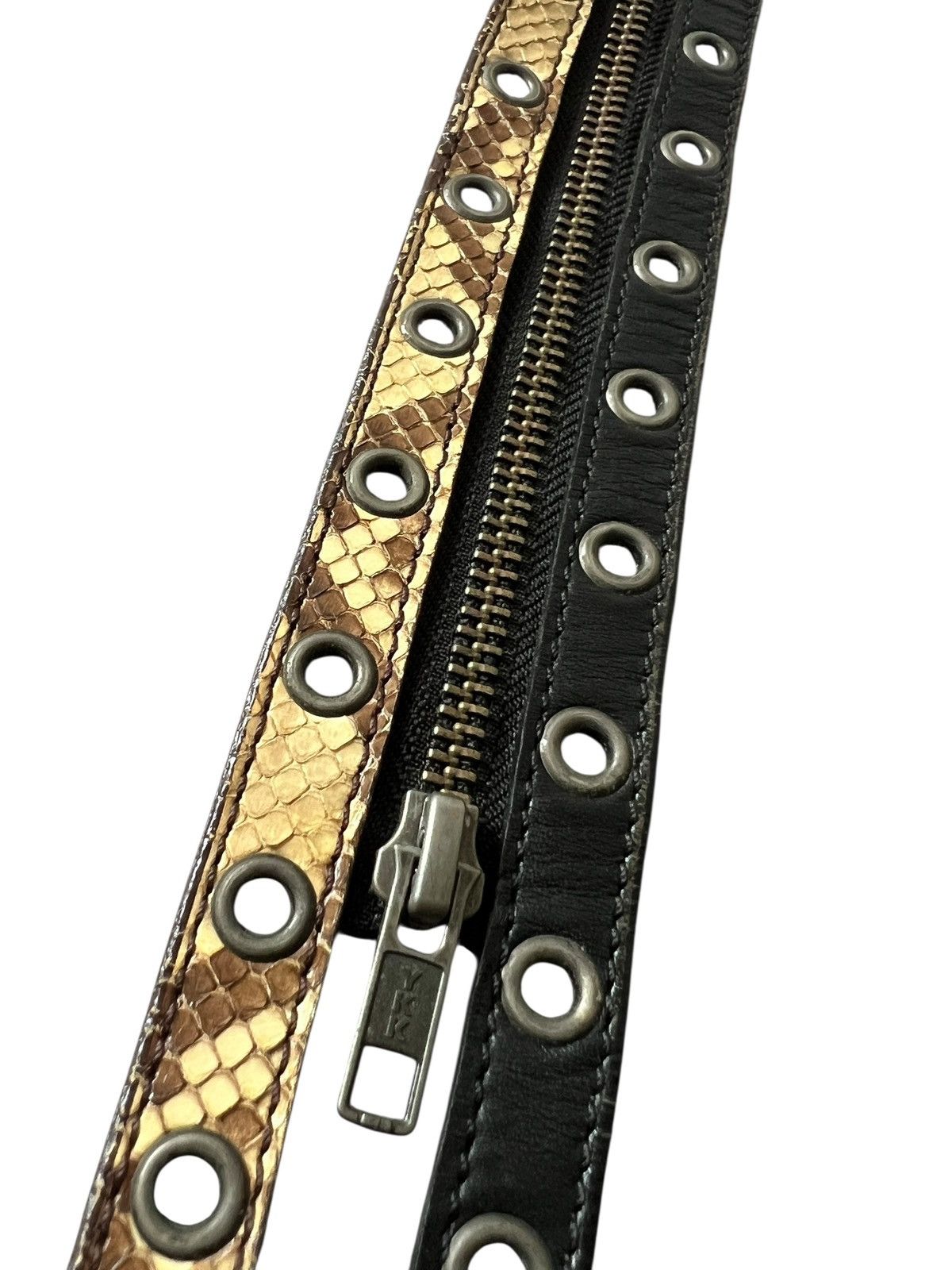 Japanese Brand Segment by Rupert Zipper Leather Belt Size 30 - 9 Thumbnail