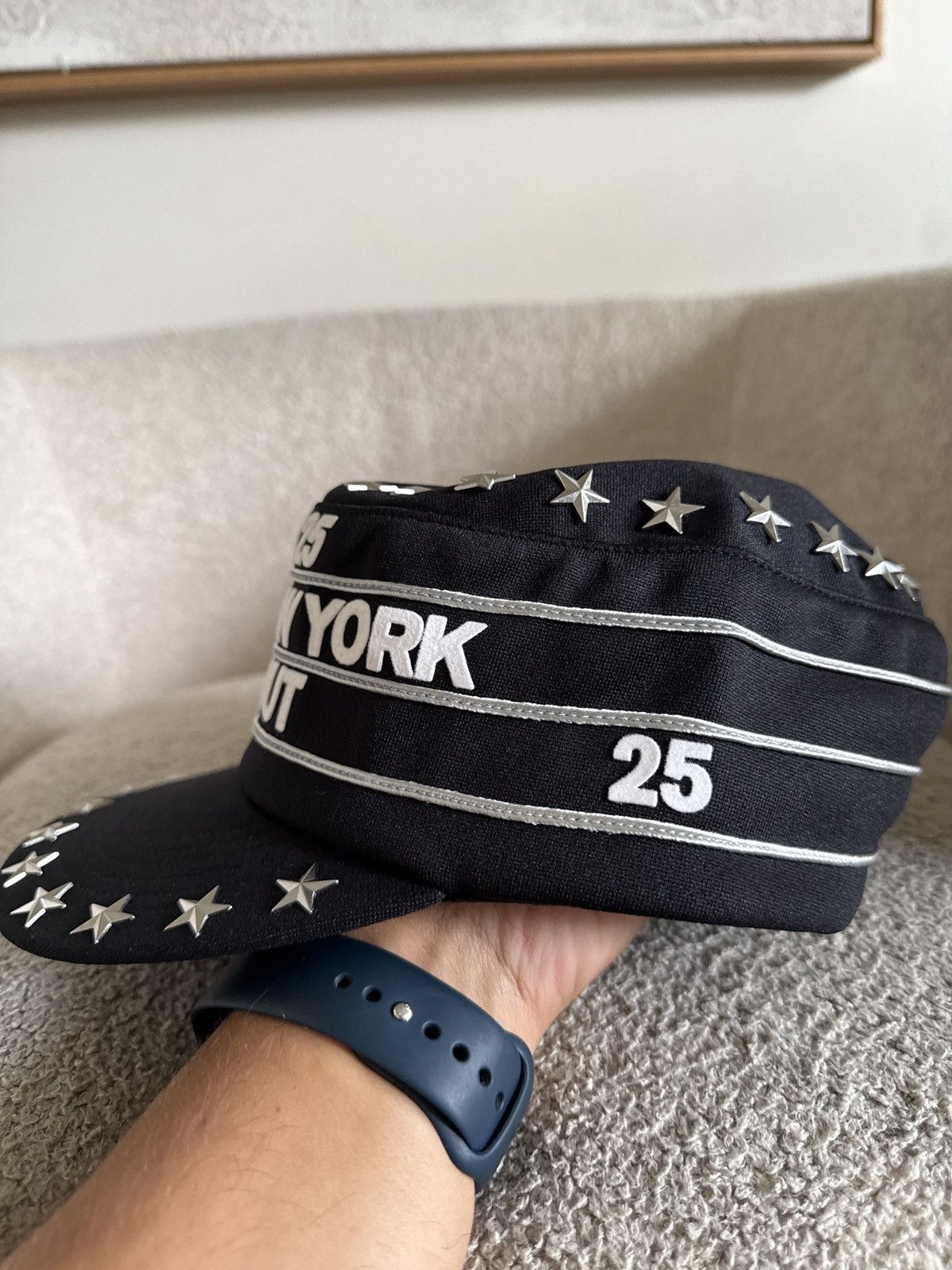 Supreme Stars Studded Pillbox Hat Black | Grailed