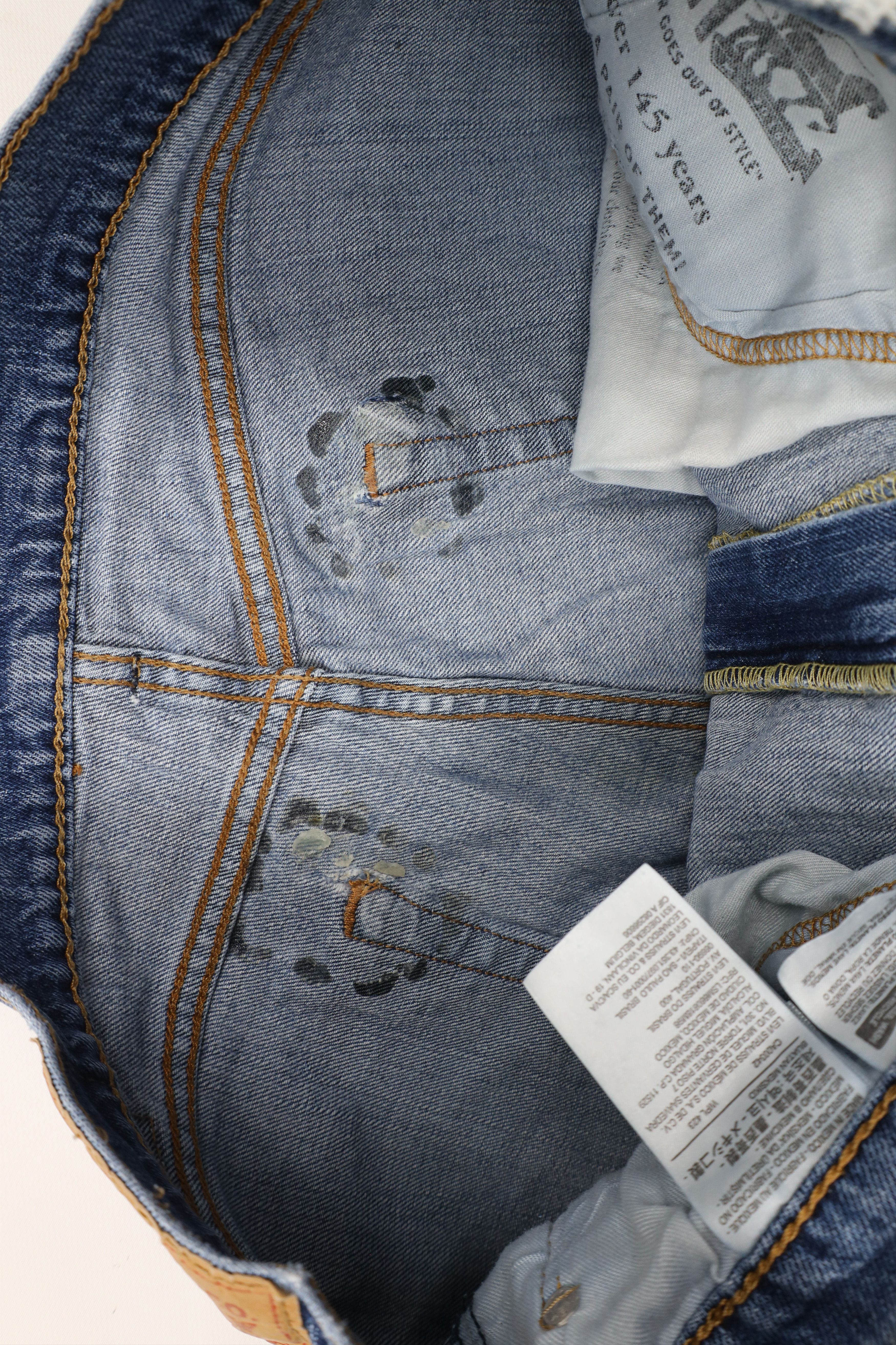 Levi's × Vintage Vintage Y2K Levis 505 Regular Fit Denim Jeans Blue Cotton Size US 36 / EU 52 - 10 Thumbnail