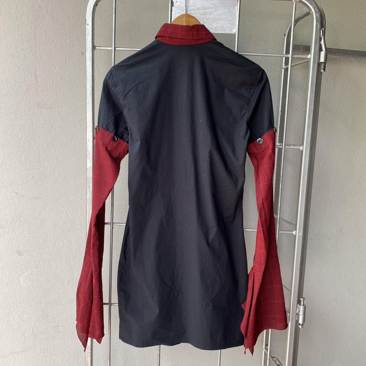 Jean Paul Gaultier JUNIOR GAULTIER Black & Red Contrast Sleeve Shirt Size S / US 4 / IT 40 - 17 Thumbnail