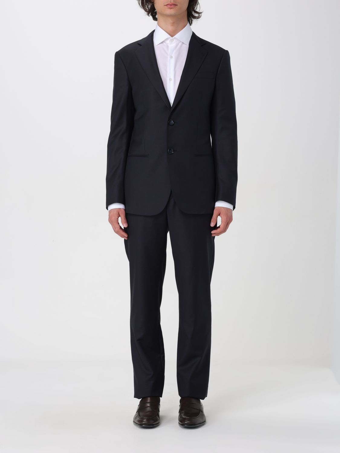 image of Giorgio Armani Suit Men Blue (Size XL)