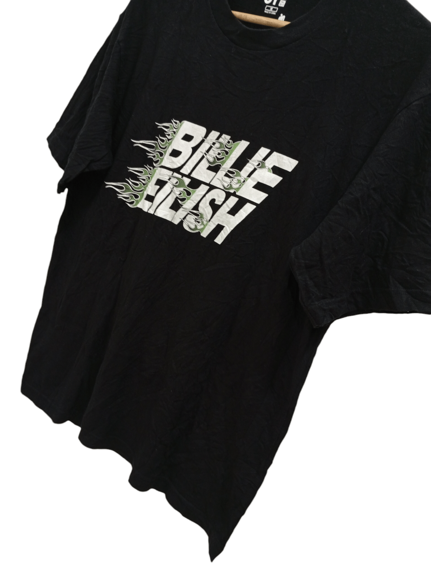 Band Tees × Billie Eilish × Uniqlo 🔥🔥Uniqlo x Billie Eilish Spellout Flame T-Shirt Size US M / EU 48-50 / 2 - 6 Thumbnail