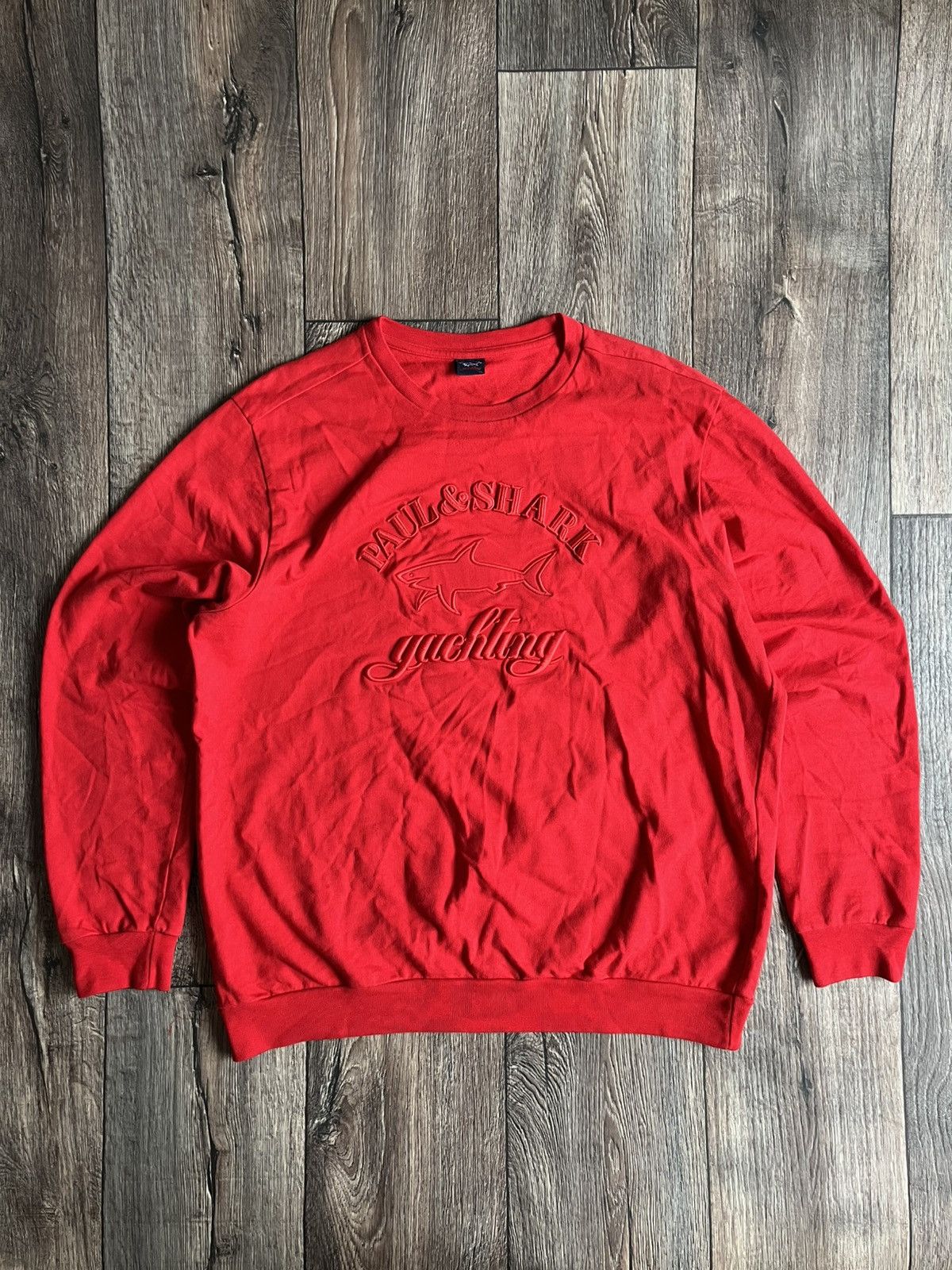Paul & Shark Paul & Shark Yachting Big Centre Embroider Logo Sweatshirt Size US XXL / EU 58 / 5 - 1 Thumbnail