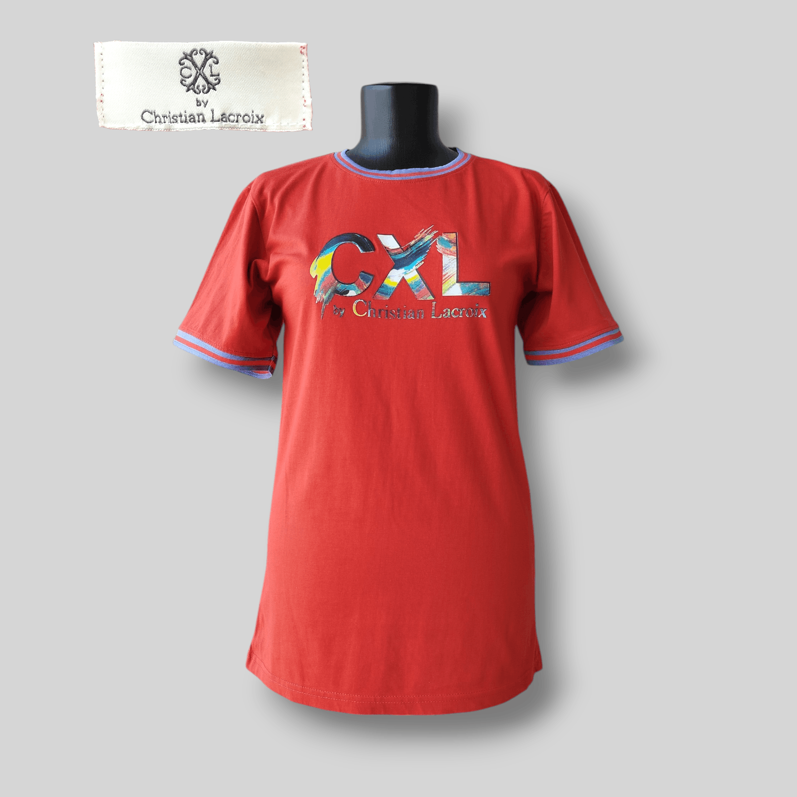 Christian Lacroix T-Shirt Top Short Sleeve Logo 100% Cotton Size M Size M / US 6-8 / IT 42-44 - 1 Thumbnail