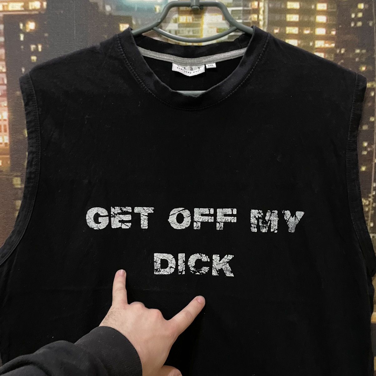 Band Tees VINTAGE 90S HUMOR TEE GET OFF MY DICK PENIS FUNNY PORNO XXX Size US XXL / EU 58 / 5 - 3 Thumbnail