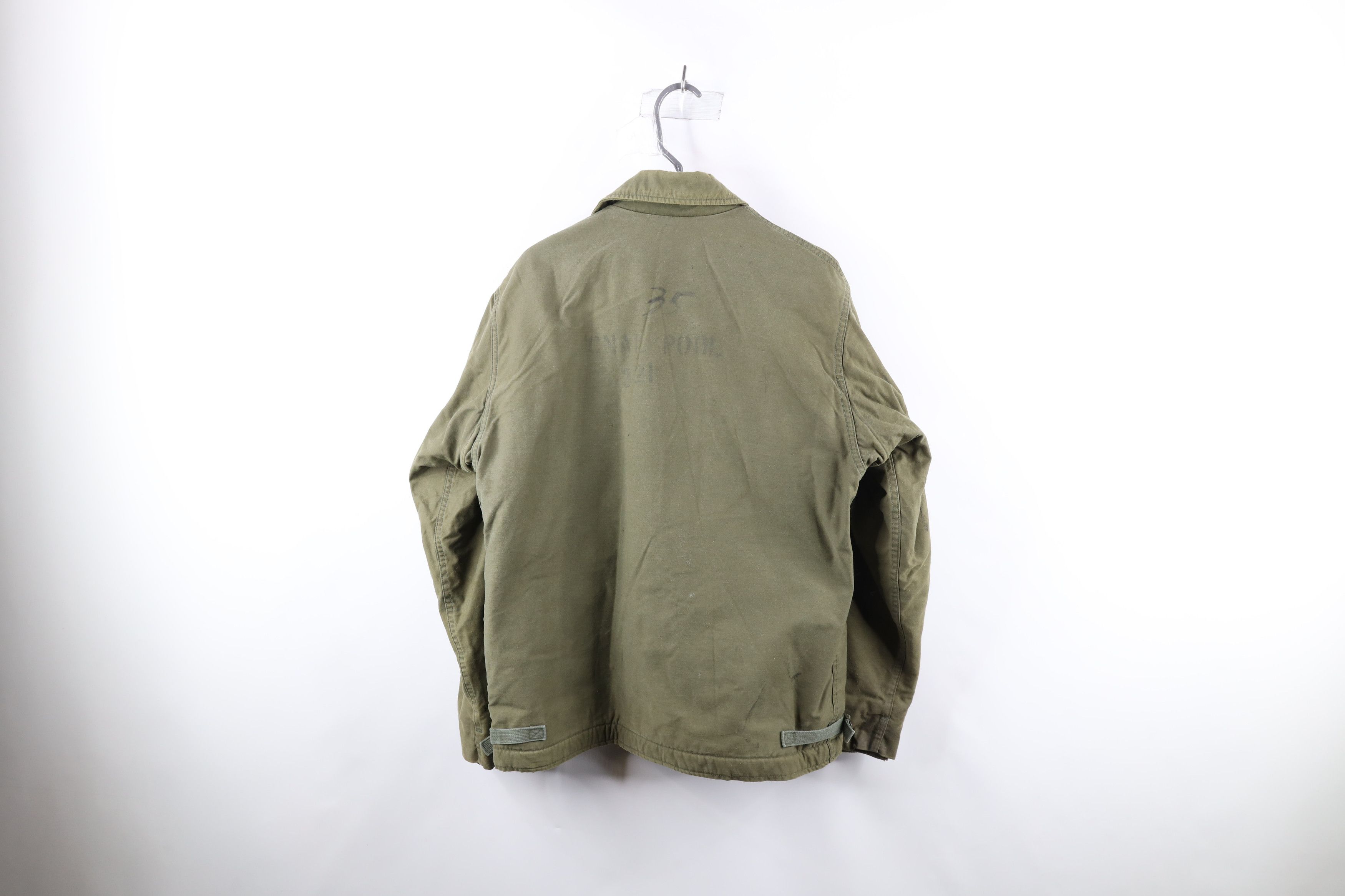Vintage Vintage 70s Vietnam War Permeable A-2 Deck Jacket USA Size US L / EU 52-54 / 3 - 15 Thumbnail