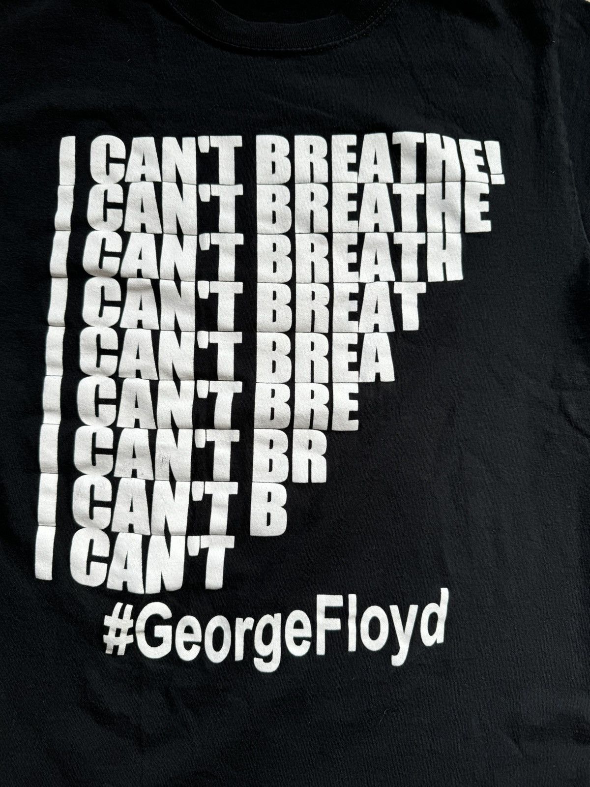 Vintage #ICANTBREATHE #GeorgeFloyd vintage shirt black small Size US S / EU 44-46 / 1 - 2 Thumbnail
