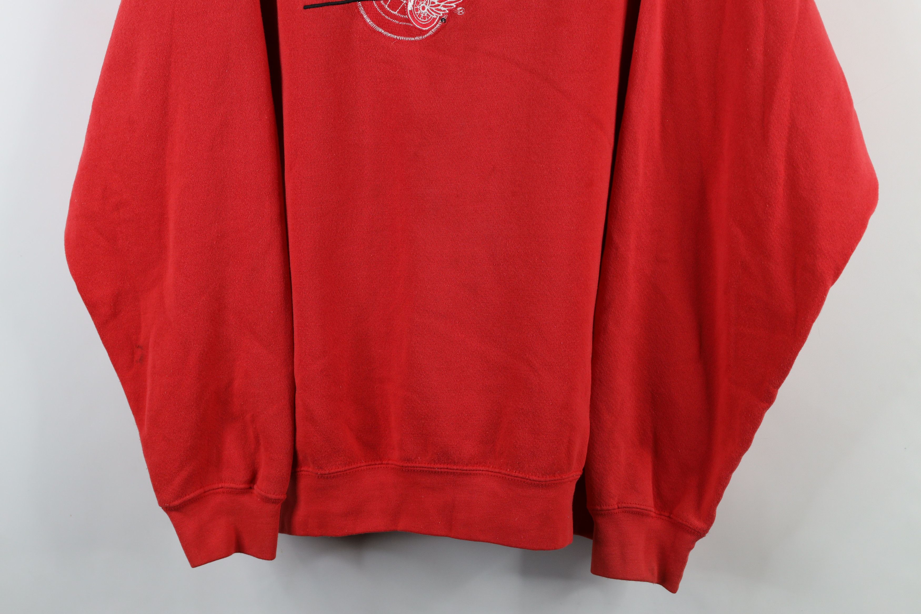 Vintage Vintage 90s Detroit Red Wings Hockey Crewneck Sweatshirt Red Size US XXL / EU 58 / 5 - 3 Thumbnail