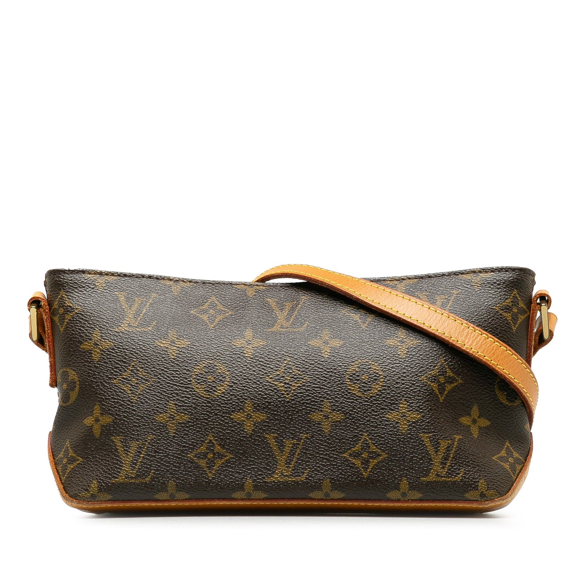 image of Louis Vuitton Monogram Trotteur Crossbody Bag in Brown, Women's