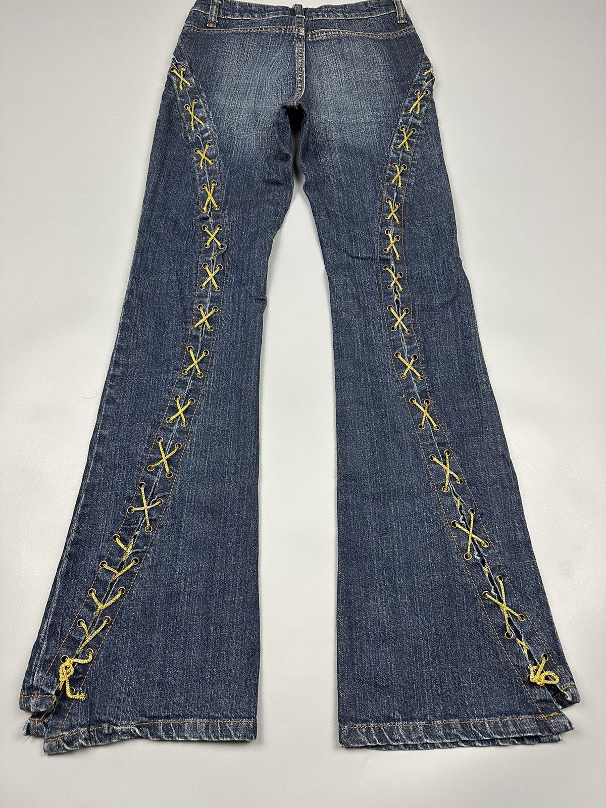 If Six Was Nine × Le Grande Bleu (L.G.B.) 🔥Rare🔥Japanese Ichioku Flared Jeans Size 26" / US 2 / IT 38 - 4 Thumbnail