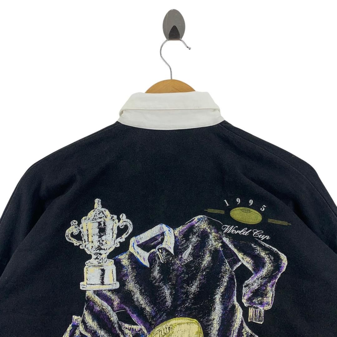 Canterbury of New Zealand × Vintage Vintage CANTERBURY allblack rugby 1995 long sleeve polo Size US XL / EU 56 / 4 - 9 Thumbnail